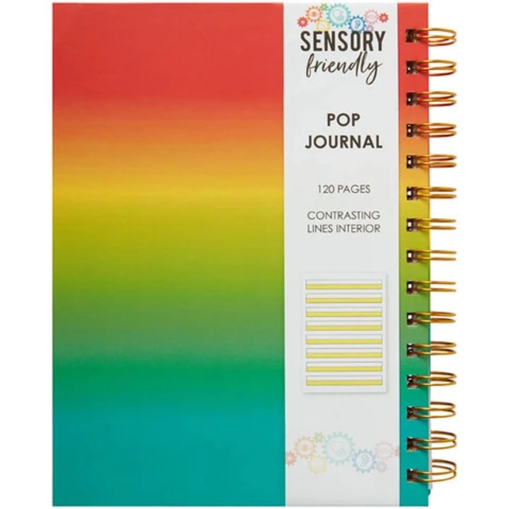 C R GIBSON SENSORY FRIENDLY POP JOURNAL - RAINBOW